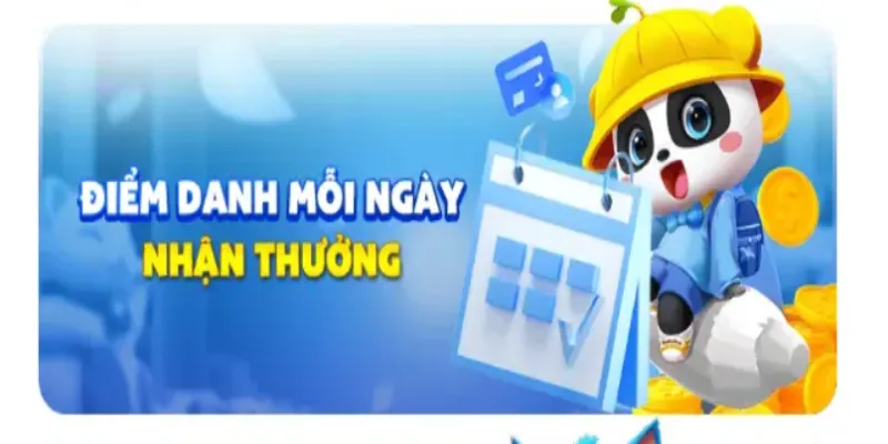 Vào điểm danh mỗi ngày nhận thưởng khuyến mãi